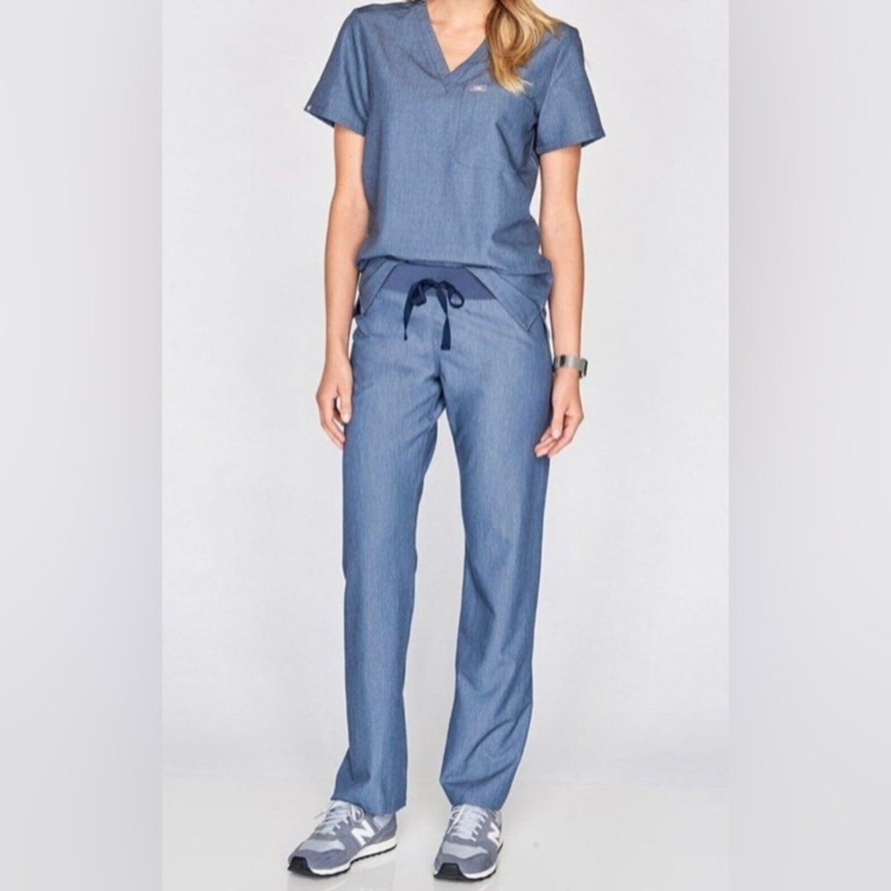 FIGS Rare Technical Collection Heather Denim Set Size: Xs
